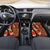 Hawaii Christmas Poinsettia Lei Car Mats Tapa Pattern - Polynesian Pride
