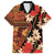 Hawaii Christmas Poinsettia Lei Family Matching Summer Maxi Dress and Hawaiian Shirt Tapa Pattern - Polynesian Pride