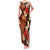 Hawaii Christmas Poinsettia Lei Family Matching Tank Maxi Dress and Hawaiian Shirt Tapa Pattern - Polynesian Pride