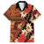 Hawaii Christmas Poinsettia Lei Hawaiian Shirt Tapa Pattern - Polynesian Pride