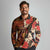 Hawaii Christmas Poinsettia Lei Long Sleeve Polo Shirt Tapa Pattern - Polynesian Pride
