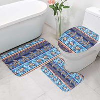 Hawaii Turtles Pattern Special Blue Bathroom Set - Polynesian Pride