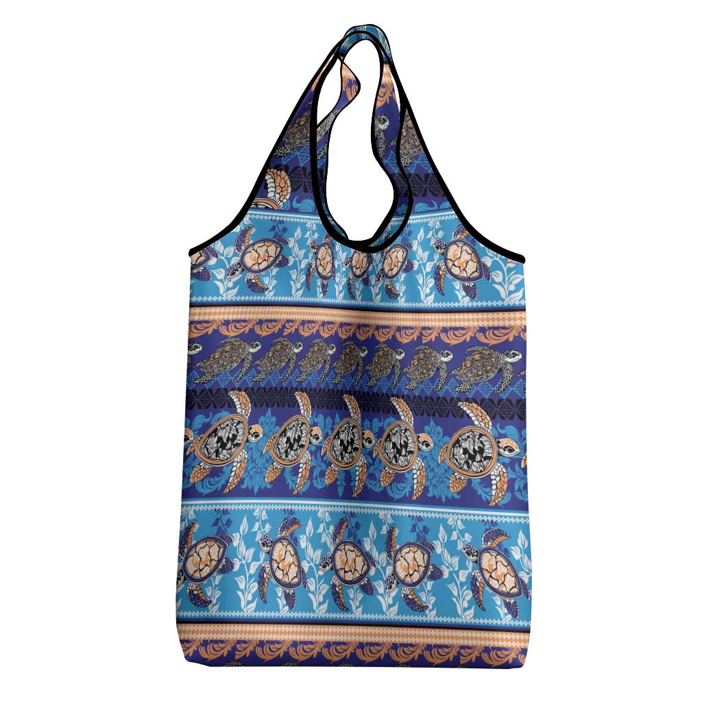 Hawaii Turtles Pattern Special Blue Grocery Bag - Polynesian Pride
