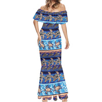 Hawaii Turtles Pattern Special Blue Mermaid Dress - Polynesian Pride