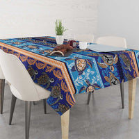Hawaii Turtles Pattern Special Blue Tablecloth - Polynesian Pride