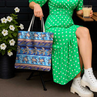 Hawaii Turtles Pattern Special Blue Tote Bag - Polynesian Pride