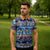 Hawaii Turtles Pattern Special Blue Zipper Polo Shirt - Polynesian Pride