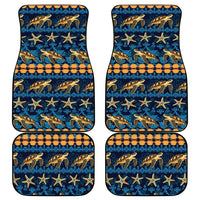 Hawaii Turtles Starfish Unique Pattern Car Mats - Polynesian Pride
