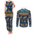 Hawaii Turtles Starfish Unique Pattern Couples Matching Tank Maxi Dress and Long Sleeve Button Shirt - Polynesian Pride