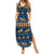 Hawaii Turtles Starfish Unique Pattern Family Matching Summer Maxi Dress and Hawaiian Shirt - Polynesian Pride