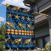 Hawaii Turtles Starfish Unique Pattern Garden Flag - Polynesian Pride