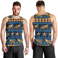 Hawaii Turtles Starfish Unique Pattern Men Tank Top - Polynesian Pride