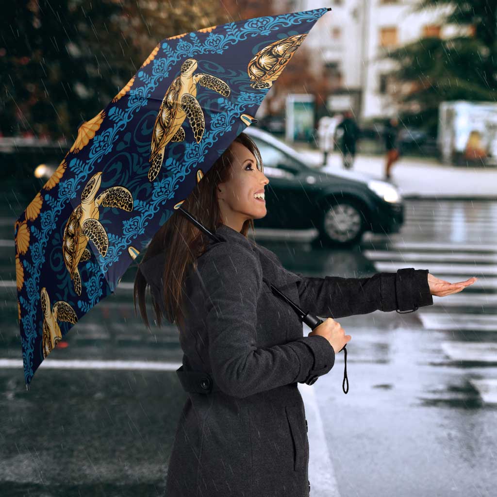 Hawaii Turtles Starfish Unique Pattern Umbrella - Polynesian Pride