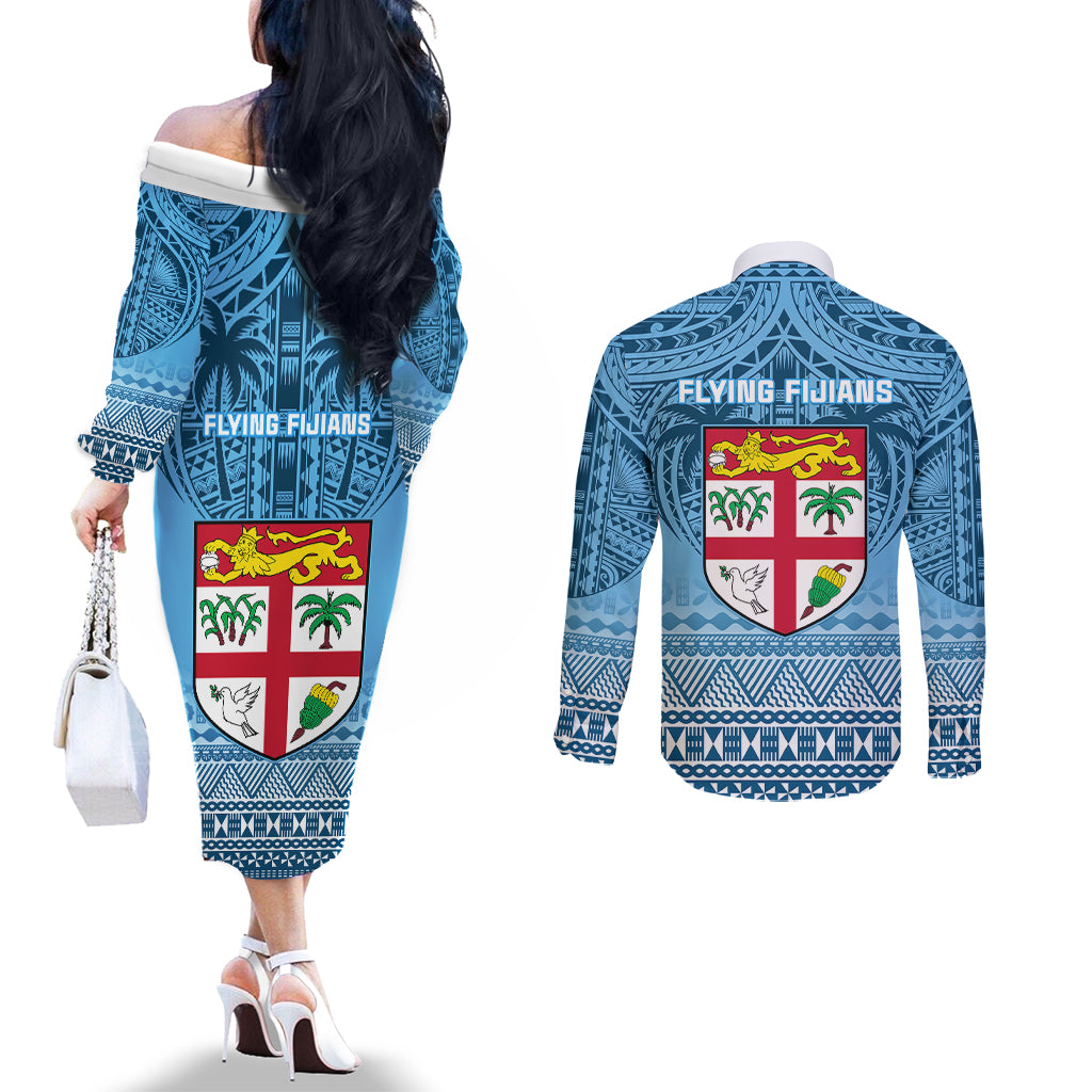 fiji-rugby-couples-matching-off-the-shoulder-long-sleeve-dress-and-long-sleeve-button-shirts-fijian-go-2023-world-cup