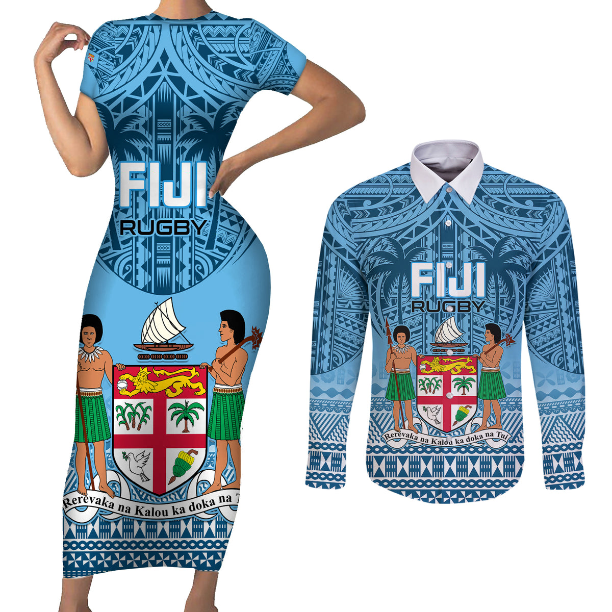 custom-fiji-rugby-couples-matching-short-sleeve-bodycon-dress-and-long-sleeve-button-shirts-fijian-go-2023-world-cup