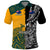 Custom New Zealand And Australia Rugby Polo Shirt Wallabies Kiwi Silver Fern 2023 World Cup LT01 Black - Polynesian Pride