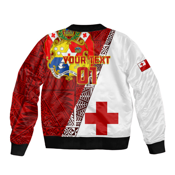 Mate Ma'a Tonga Rugby Men's Bomber Jacket Polynesian Creative Style - Blue main image 1