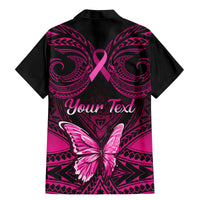 personalised-pink-out-family-matching-mermaid-dress-and-hawaiian-shirt-breast-cancer-awareness-polynesian-pattern-black-version