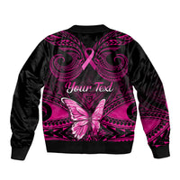 personalised-pink-out-sleeve-zip-bomber-jacket-breast-cancer-awareness-polynesian-pattern-black-version