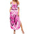personalised-pink-out-family-matching-summer-maxi-dress-and-hawaiian-shirt-breast-cancer-awareness-polynesian-pattern-white-version