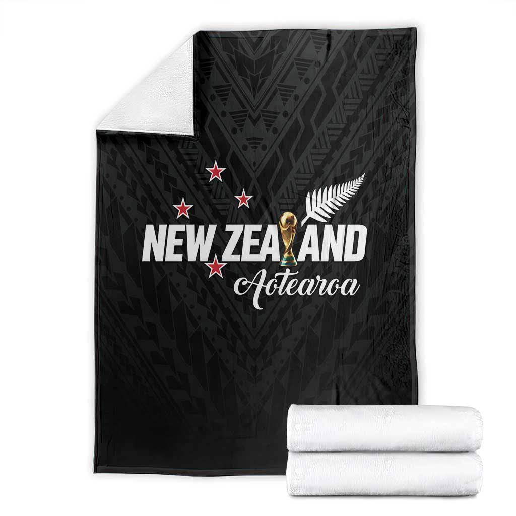 Football New Zealand Blanket Aotearoa United Black Version - Polynesian Pride