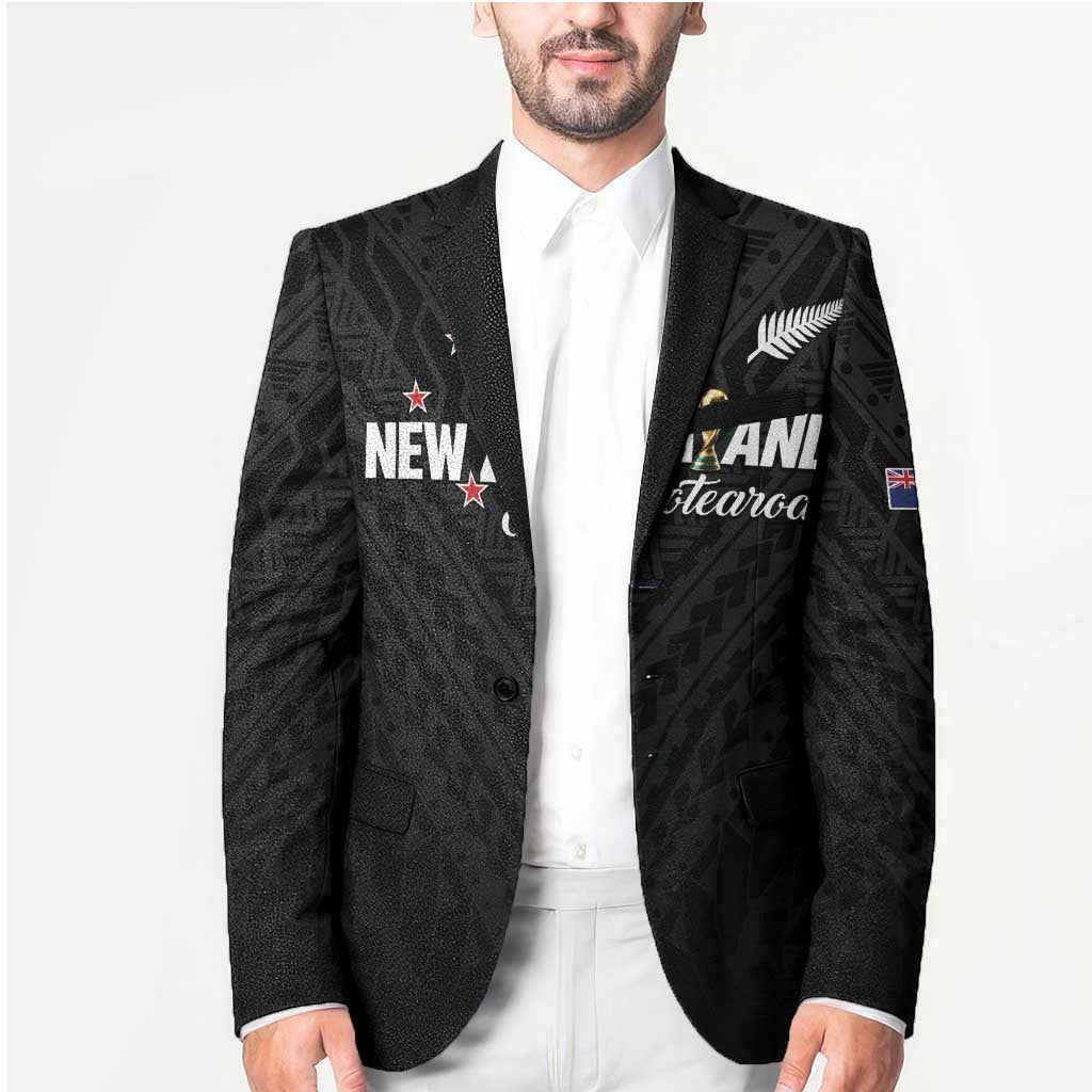 Custom Football New Zealand Blazer Aotearoa United Black Version - Polynesian Pride