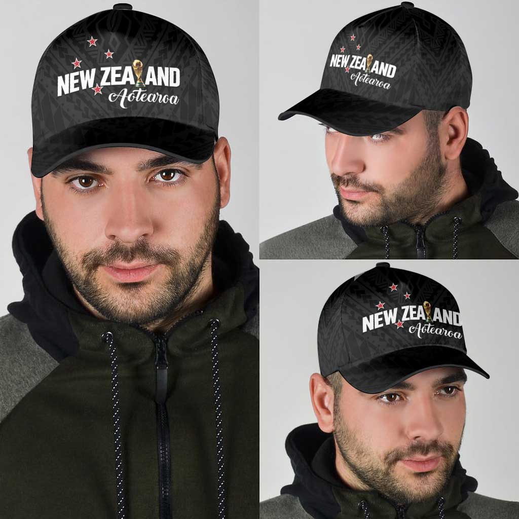 Football New Zealand Classic Cap Aotearoa United Black Version - Polynesian Pride