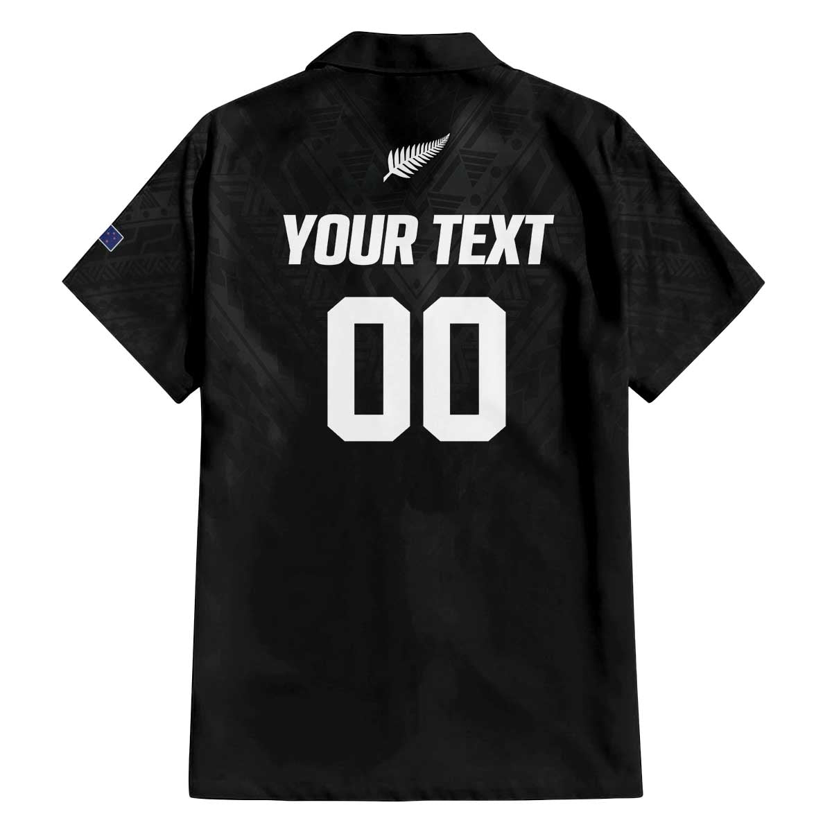 Custom Football New Zealand Family Matching Off The Shoulder Long Sleeve Dress and Hawaiian Shirt Aotearoa United Black Version - Polynesian Pride