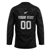 Custom Football New Zealand Hockey Jersey Aotearoa United Black Version - Polynesian Pride