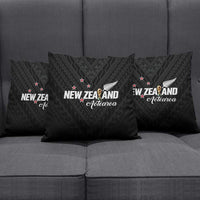 Football New Zealand Pillow Cover Aotearoa United Black Version - Polynesian Pride