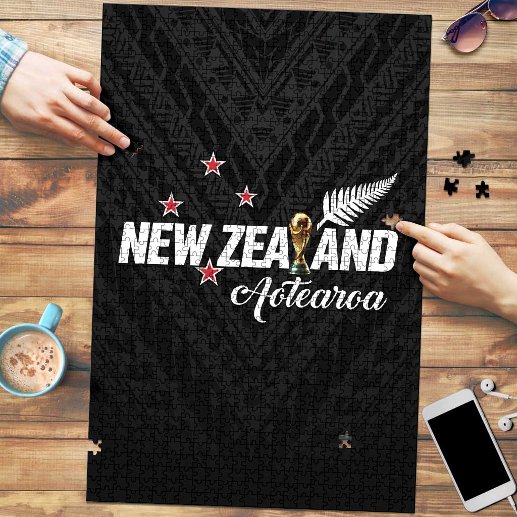 Football New Zealand Puzzle Aotearoa United Black Version - Polynesian Pride