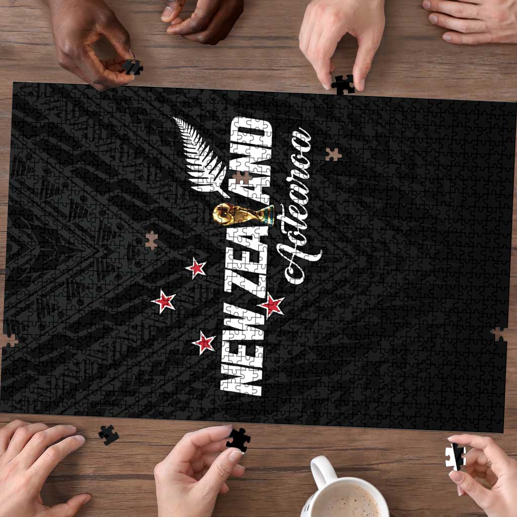 Football New Zealand Puzzle Aotearoa United Black Version - Polynesian Pride