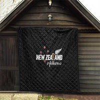 Football New Zealand Quilt Aotearoa United Black Version - Polynesian Pride