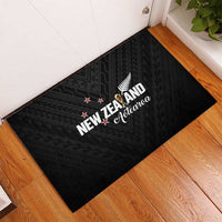 Football New Zealand Rubber Doormat Aotearoa United Black Version - Polynesian Pride