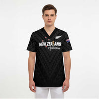 Custom Football New Zealand Scrub Top Aotearoa United Black Version - Polynesian Pride