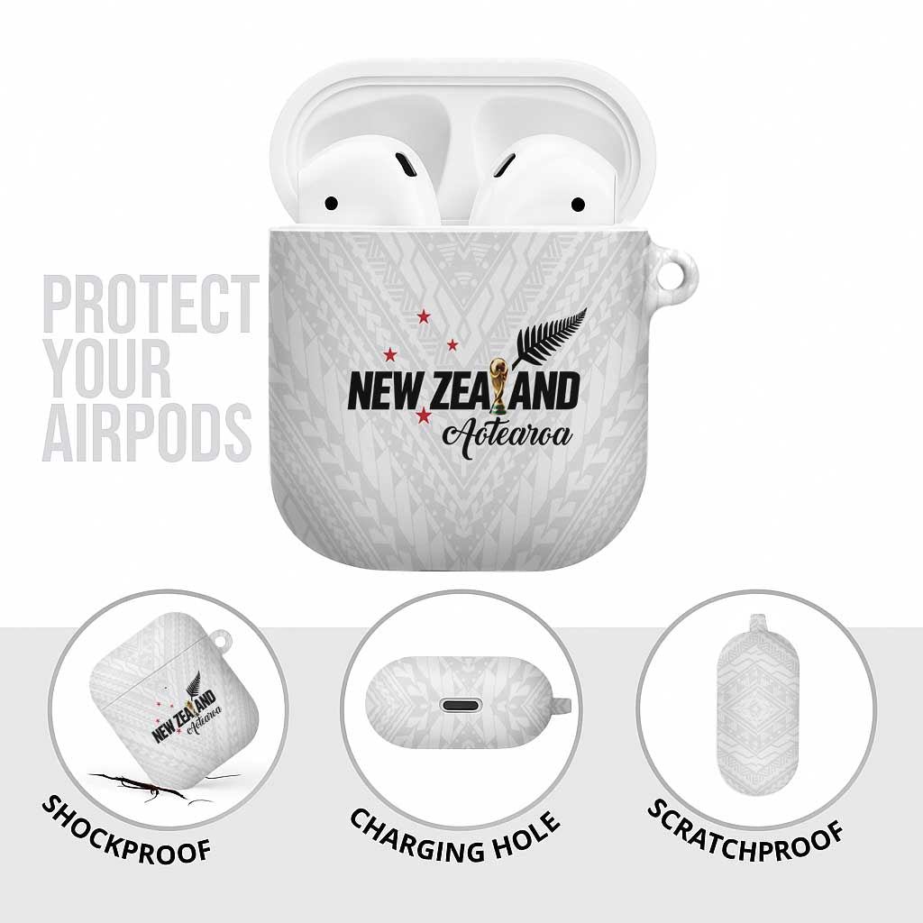 Football New Zealand AirPods Case Aotearoa United White Version - Polynesian Pride
