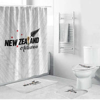 Football New Zealand Bathroom Set Aotearoa United White Version - Polynesian Pride