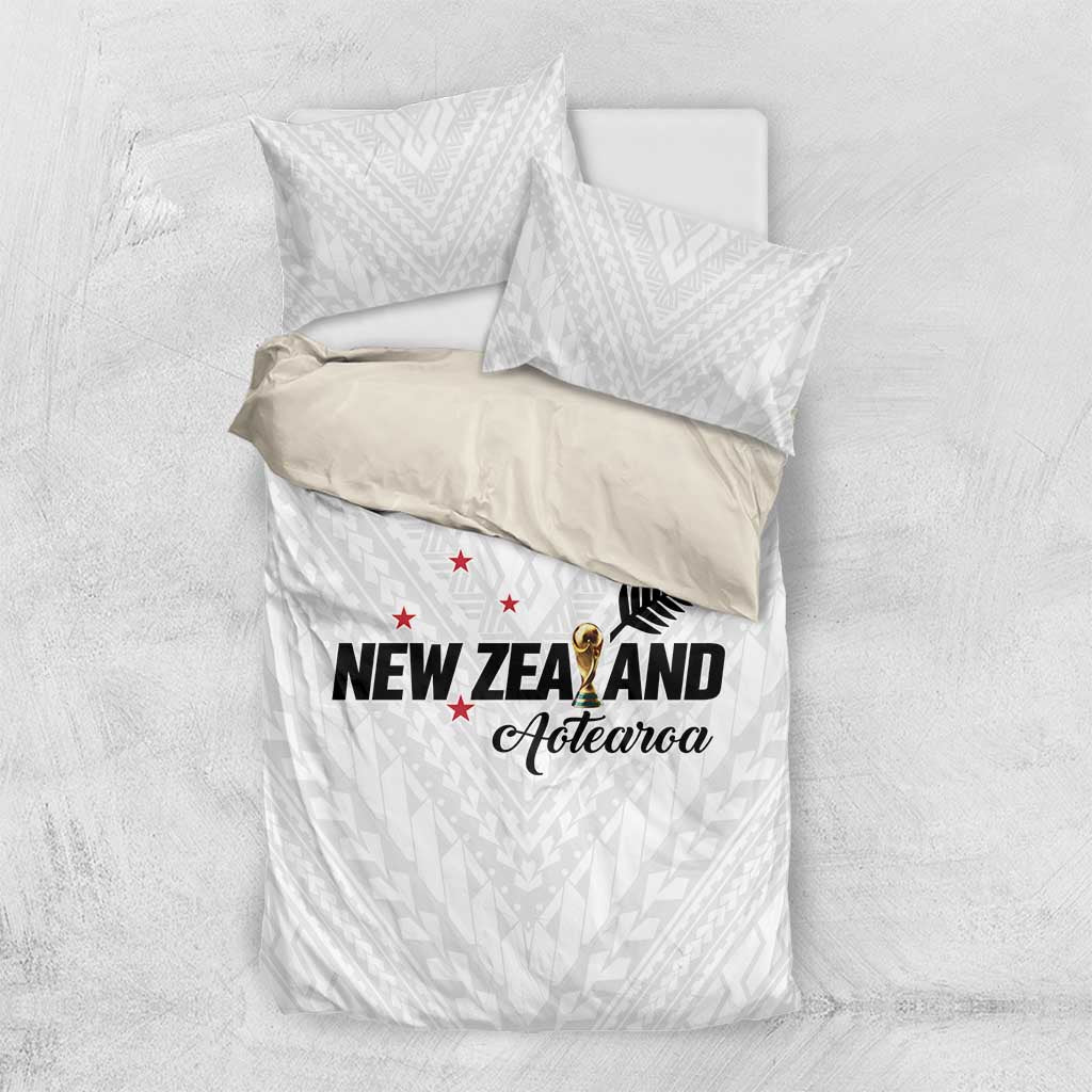 Football New Zealand Bedding Set Aotearoa United White Version - Polynesian Pride
