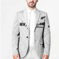 Custom Football New Zealand Blazer Aotearoa United White Version - Polynesian Pride