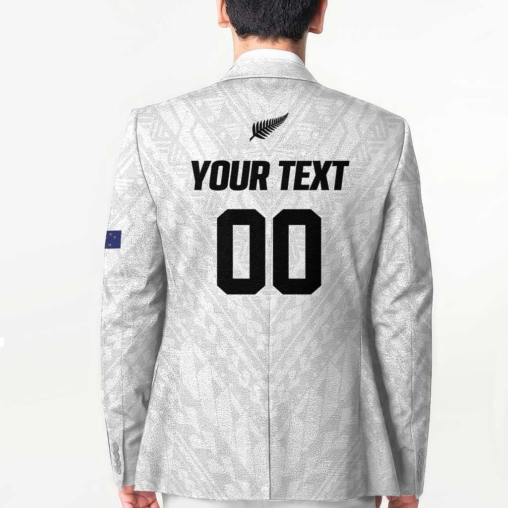 Custom Football New Zealand Blazer Aotearoa United White Version - Polynesian Pride