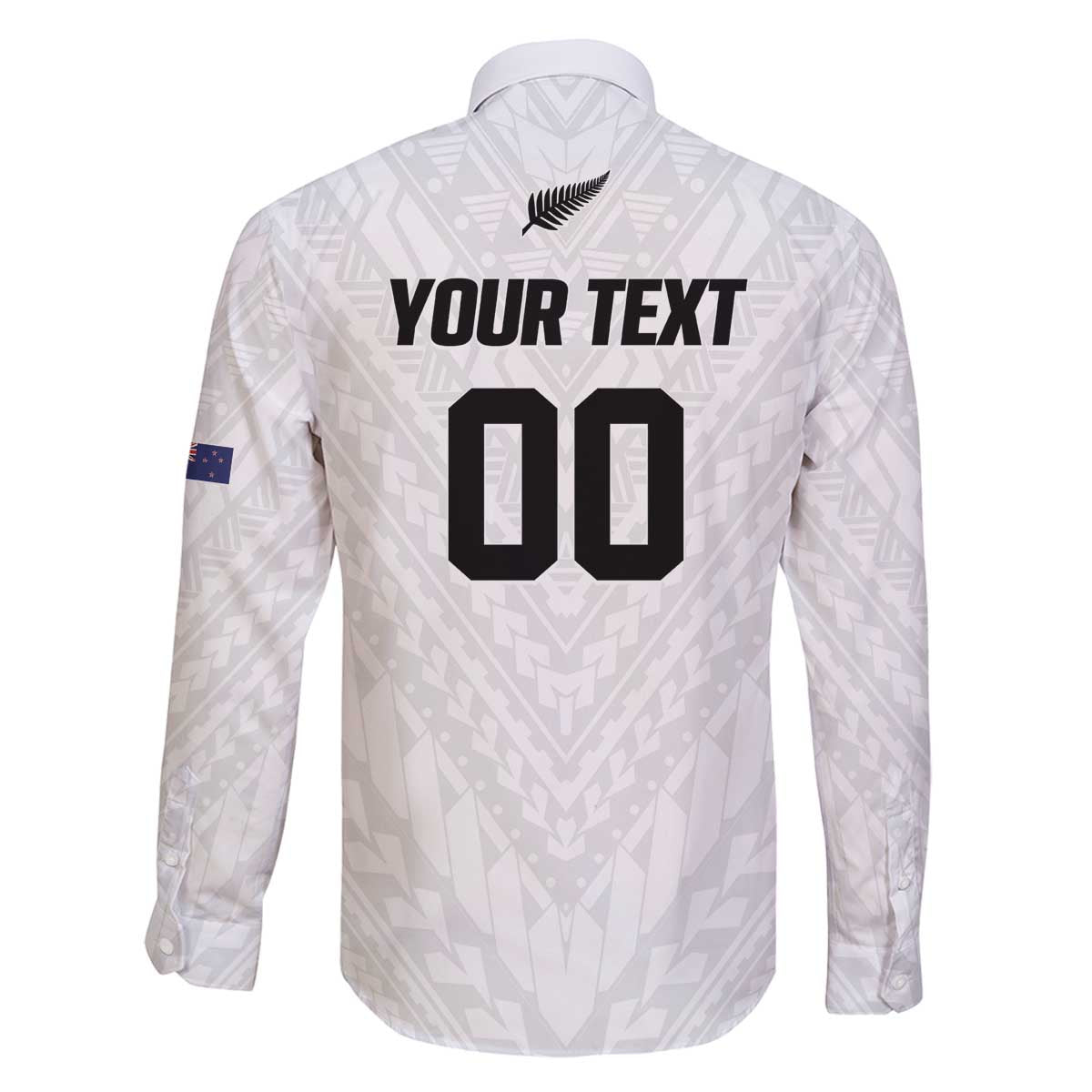 Custom Football New Zealand Family Matching Off The Shoulder Long Sleeve Dress and Hawaiian Shirt Aotearoa United White Version - Polynesian Pride