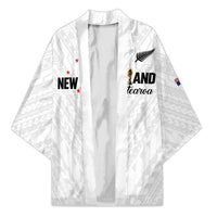 Custom Football New Zealand Kimono Aotearoa United White Version - Polynesian Pride