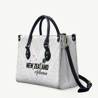 Football New Zealand Leather Bag Aotearoa United White Version - Polynesian Pride