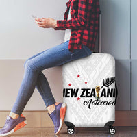 Football New Zealand Luggage Cover Aotearoa United White Version - Polynesian Pride