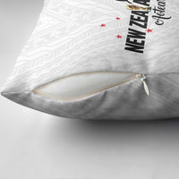 Football New Zealand Pillow Cover Aotearoa United White Version - Polynesian Pride