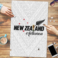 Football New Zealand Puzzle Aotearoa United White Version - Polynesian Pride
