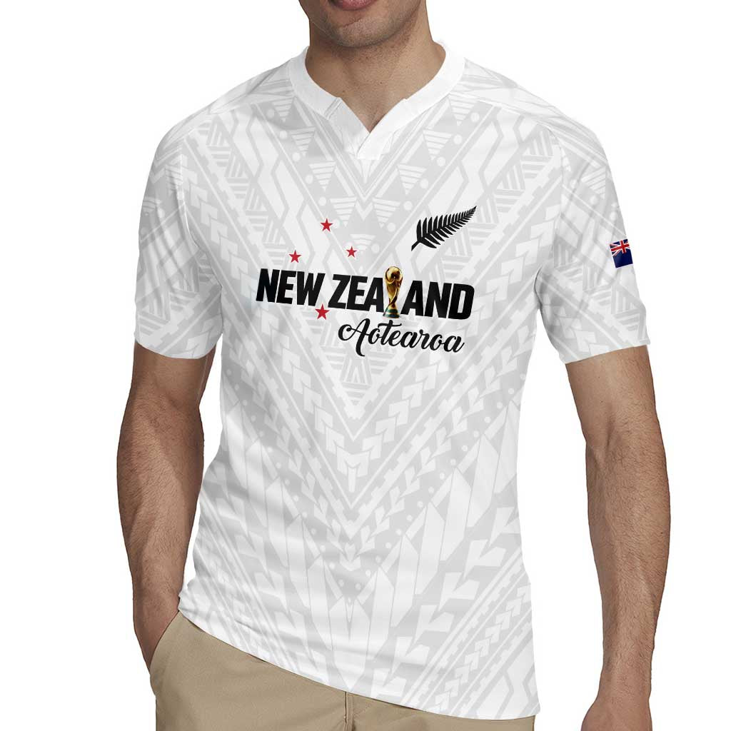 Custom Football New Zealand Rugby Jersey Aotearoa United White Version - Polynesian Pride