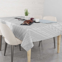 Football New Zealand Tablecloth Aotearoa United White Version - Polynesian Pride