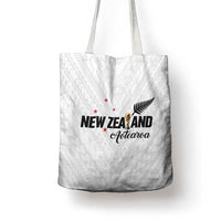 Football New Zealand Tote Bag Aotearoa United White Version - Polynesian Pride