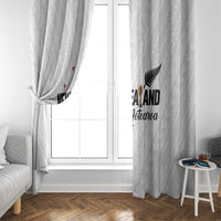 Football New Zealand Window Curtain Aotearoa United White Version - Polynesian Pride